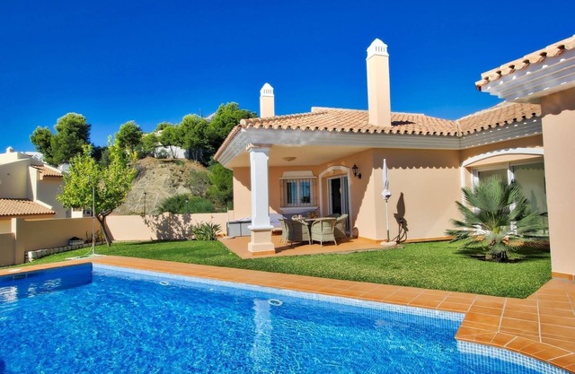 Luxurious Villa with Private Pool, Wi-Fi, A/C, Terrace & Garden, NO under 40