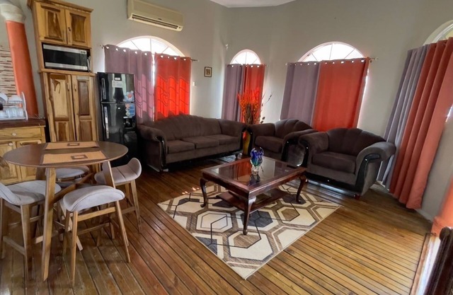 Ocean view property 10 minutes away from the airport with roof top terrace.