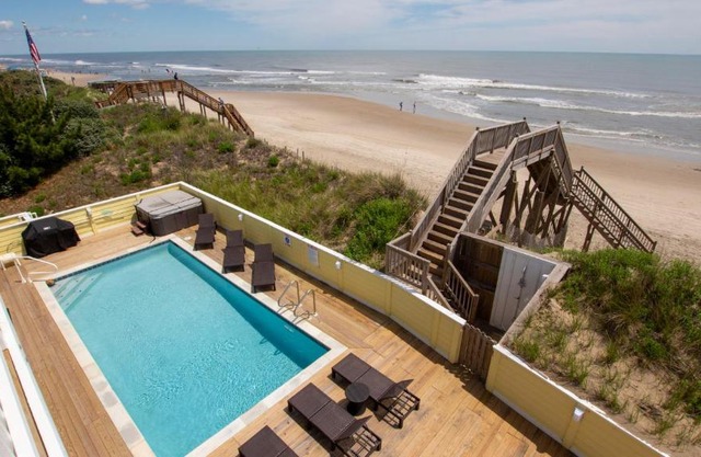 OCEANFRONT, 12 BRs, Priv Pool, Pool Table, ELEV, OCean Views, Theater Rm, WL853, Out of Office OBX